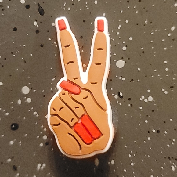 NEW! Peace Sign Croc Charm - Picture 3 of 4